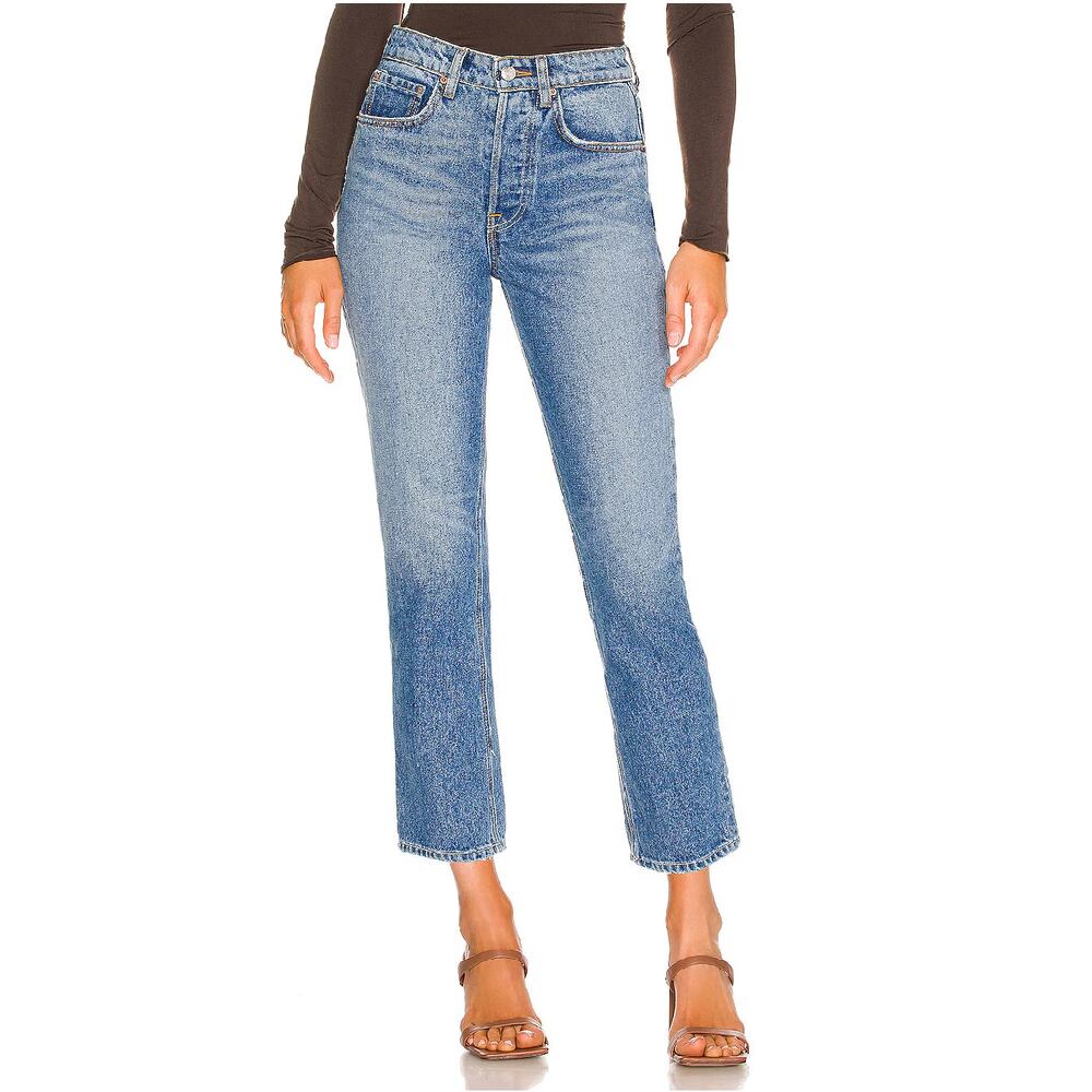 GRLFRND Karolina High Rise Straight Crop Jeans Size 27 Womens